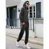 Men's Tracksuits 2 Piece Hooded Athletic Sweatsuit Zip Jogging Sportsuits - 4 of 4