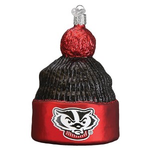 Old World Christmas Blown Glass Ornament for Christmas Tree, Wisconsin Beanie - 1 of 1