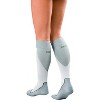 JOBST 7528901 Sport Knee High 15-20 mmHg Compression Socks, White/Grey, Medium - 2 of 3