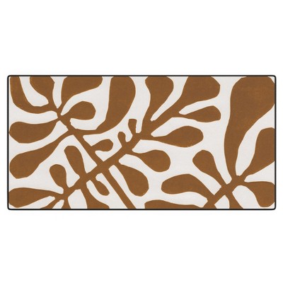 Alisa Galitsyna Linocut Plant 2 Desk Mat - Deny Designs