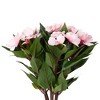 Allstate Floral 13.5" Pink New Guinea Impatiens Artificial Silk Floral Bouquet - 3 of 4