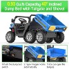 24V 4WD 6-Wheel 2-Seater Kids Ride-On Dump Truck, Remote Control, 4×75W Motors, LED Lights, Music, Functional Dump Bed - 3 of 4