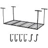 GustoWave Garage Ceiling Storage Racks, Heavy Duty Overhead Storage with Adjustable Height, Black - 2 of 4