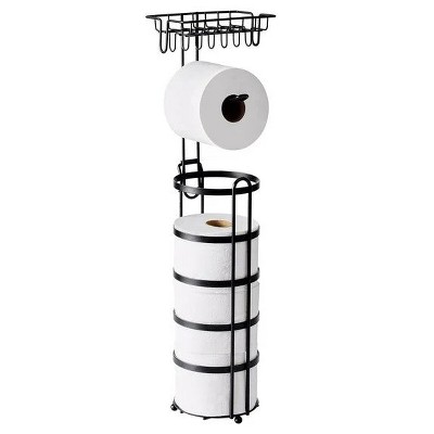 LunaLulinlk Free-Standing Toilet Paper Reserve with Holder