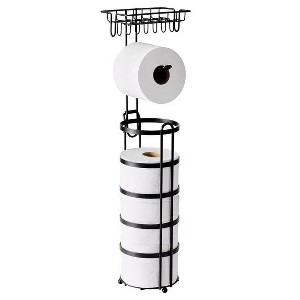 LunaLulinlk Free-Standing Toilet Paper Reserve with Holder - 1 of 4