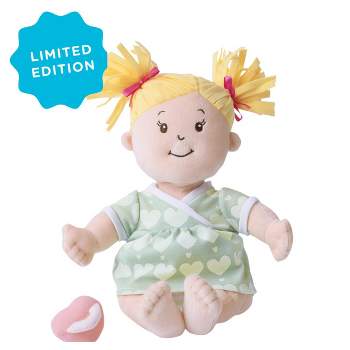 Manhattan Toy Baby Stella Blonde 15" Soft First Baby Doll for Ages 1 Year and Up, No Retail Packaging