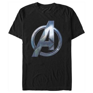 Men's Black Panther: Wakanda Forever Metallic Wakanda Avengers Logo T-Shirt - 1 of 4