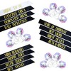 KatchOn, Bachelorette Sashes and LED Rings - Pack of 24, Bachelorette Party Accessories | Disco Ball Light Up Rings - 3 of 4