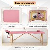 BestMassage Portable Massage Table 2-Fold Adjustable Spa Bed 27.6" Wide Lash Bed - 4 of 4