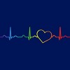 Adult Design By Humans Rainbow Pride Heartbeat By Luckyst T-Shirt - 2 of 2