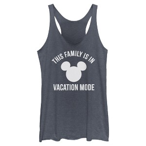 Womens Mickey & Friends This Family is in Vacation Mode Racerback Tank - 1 of 4