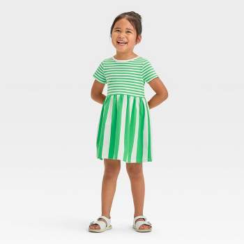 Toddler Girls' St. Patrick's Day Striped Dress - Cat & Jack™ Green