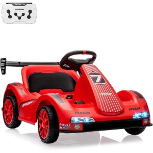 Kids Electric Go Kart,6V Ride On Car w/Parent Remote Control,Music & Stories - 1 of 4