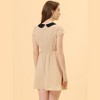 INSPIRE CHIC Women's Peter Pan Collar Short Sleeves Contrast A-Line Polka Dots Dress - 4 of 4