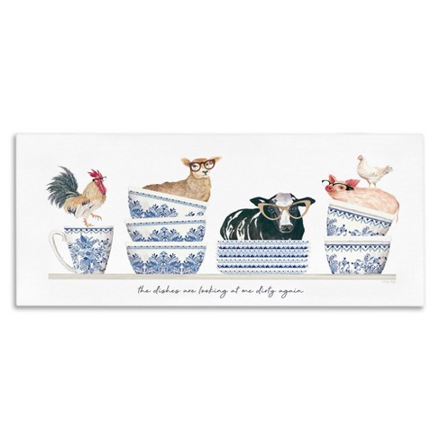 Stupell Industries Farmhouse Dirty Dishes, 40" x 17" - image 1 of 4