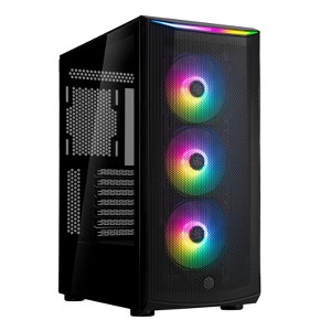 SilverStone Technology FARA 512Z High Airflow ATX Mid-Tower Chassis with Dual Radiator Support & ARGB Lighting, SST-FA512Z-BG - 1 of 4