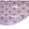 Home Mart Goods Purple Bubbles Vinyl Non-Slip Bathtub Shower Mat With Suction Cups -27" x 15" - 3 of 4