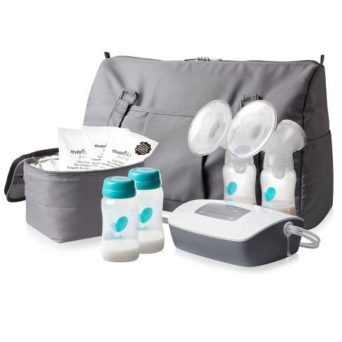 Dr. Brown's Customflow Double Electric Quiet Breast Pump with SoftShape  Silicone Shields