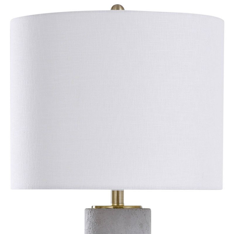 Torrington Gold Contemporary Concrete and Metal Body Table Lamp - StyleCraft, 3 of 5
