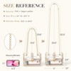 Clear Bag Stadium Approved Women Clear Crossbody Purse for Stadium Events Trendy Transparent Shoulder Bag for Concerts - 3 of 4