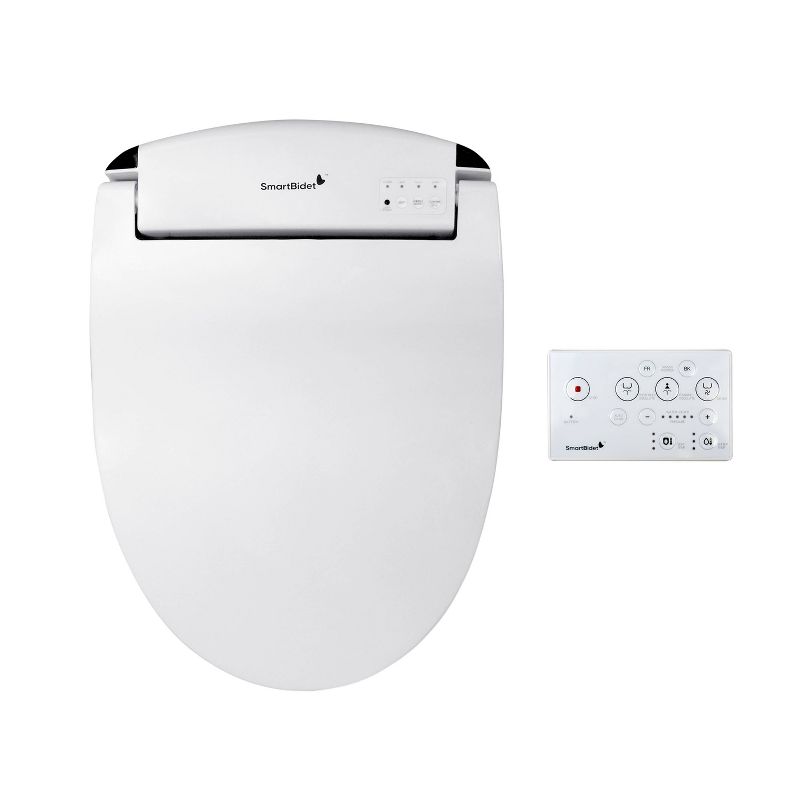 SB-2400ER Electric Bidet Toilet Seat for French Curve and Elongated Toilets White - SmartBidet, 1 of 13