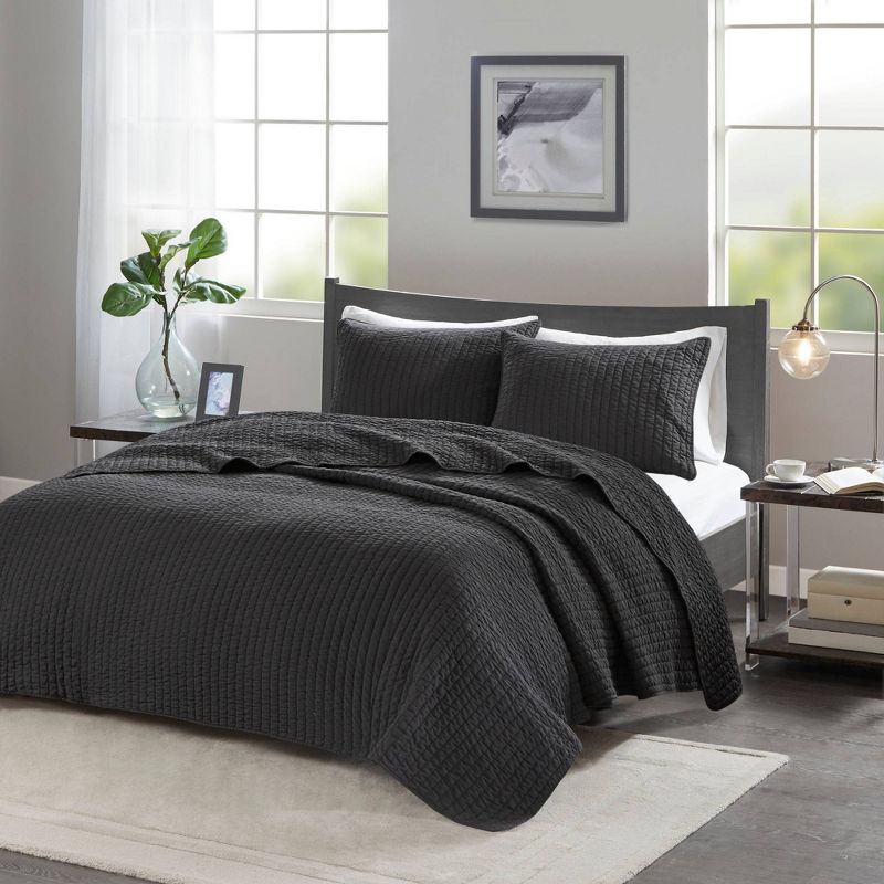 Madison Park Mitchell Reversible Coverlet Set, 3 of 15