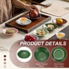 Unique Bargains Ceramic Decorative Water Pattern Mini Candy Serving Platter 4.25" - 3 of 4