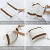 18*18in Tufted Pillow Cover Decorative Square Pillowcases with Tassels Soft Pillow Sham Cushion Case for Sofa Couch Bedroom Car Living Room - 4 of 4