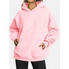 Attraco Women's Oversized Fleece Hoodie Sweatshirt with Kangaroo Pocket - 2 of 4