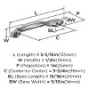 Amerock Intertwine 3-3/4 inch (76mm) Center-to-Center Cabinet Pull or Furniture Pull - 3 of 4