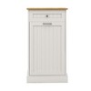 GlasFlength Decorative Storage Cabinet 1-Drawer and Tilt-Out Trash Cabinet, Free Standing Home Organizer, for Kitchen, White, 19.68"*13.77"*35.62" - 4 of 4