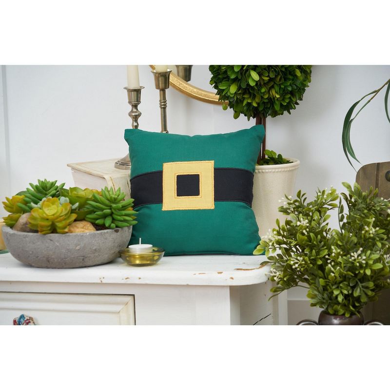 C&F Home St. Patrick's Belt Embroidered 10 X 10 Inch Throw Pillow St. Patrick's Day Decorative Accent Covers For Couch And Bed, 2 of 6
