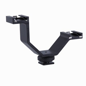 Movo HVA20 Dual Cold Shoe Mount Bracket for DSLR Cameras - 1 of 4