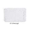 Shaggy Border Collection Bath Rug 100% Cotton Tufted Weave Ruffle Border Pattern Bathroom Rug for Machine Washable Bath Mat - 2 of 4