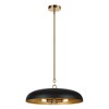 LamQee 20 Inch Large Pendant Lights, 3-Lights Modern Dome Chandelier, Industrial Metal Pendant Lighting Fixture - 2 of 4