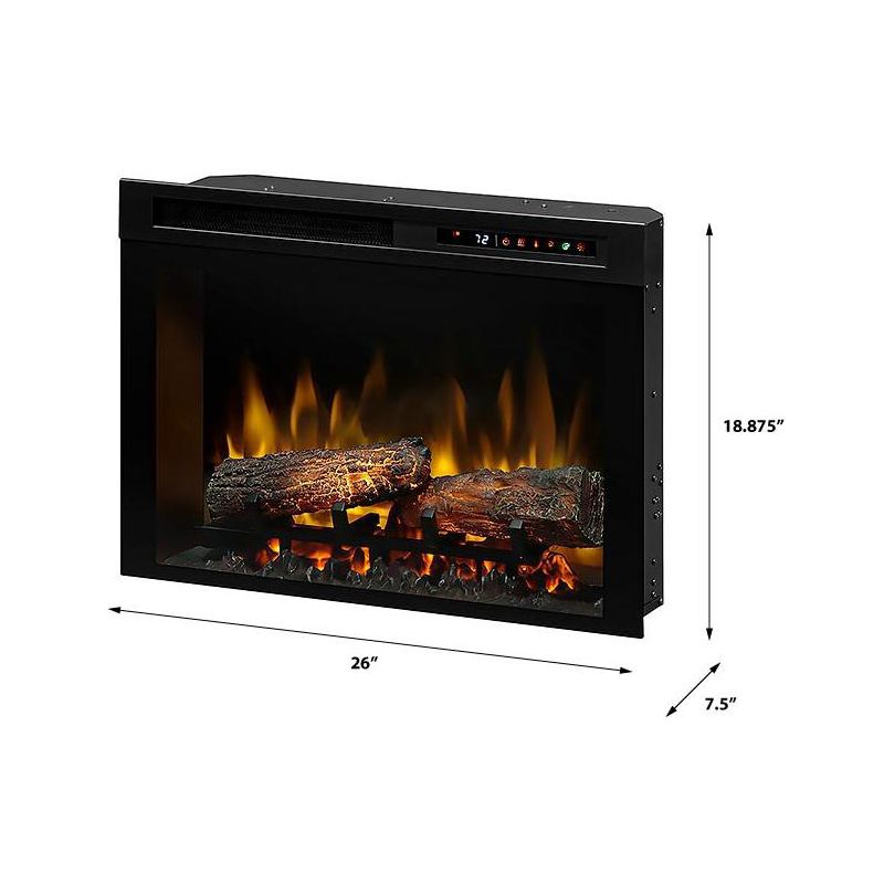 Dimplex 26-in Multi-Fire XHD Pro Plug-In Electric Fireplace with Logs - DF26L-PRO, 4 of 6