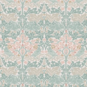 William Morris Brother Rabbit Lullaby Blues Wallpaper - 1 of 4