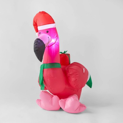 3.5ft Flamingo Inflatable Christmas Decoration - Wondershop™