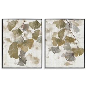 Stupell Industries Rustic Gingko Leaves, 16" x 20" - 1 of 4