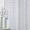 HLC.ME Audrey Embroidered Premium Soft Decorative Sheer Voile Light Filtering Grommet Window Curtain Panels - Set of 2 - 4 of 4