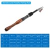 Unique Bargains Telescopic Portable Collapsible Travel Fishing Rod Black & Wood Color 1 Pc - 2 of 3