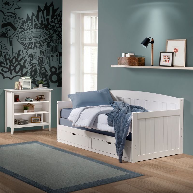 King Harmony Kids&#39; Daybed with Conversion White - Alaterre Furniture, 6 of 20