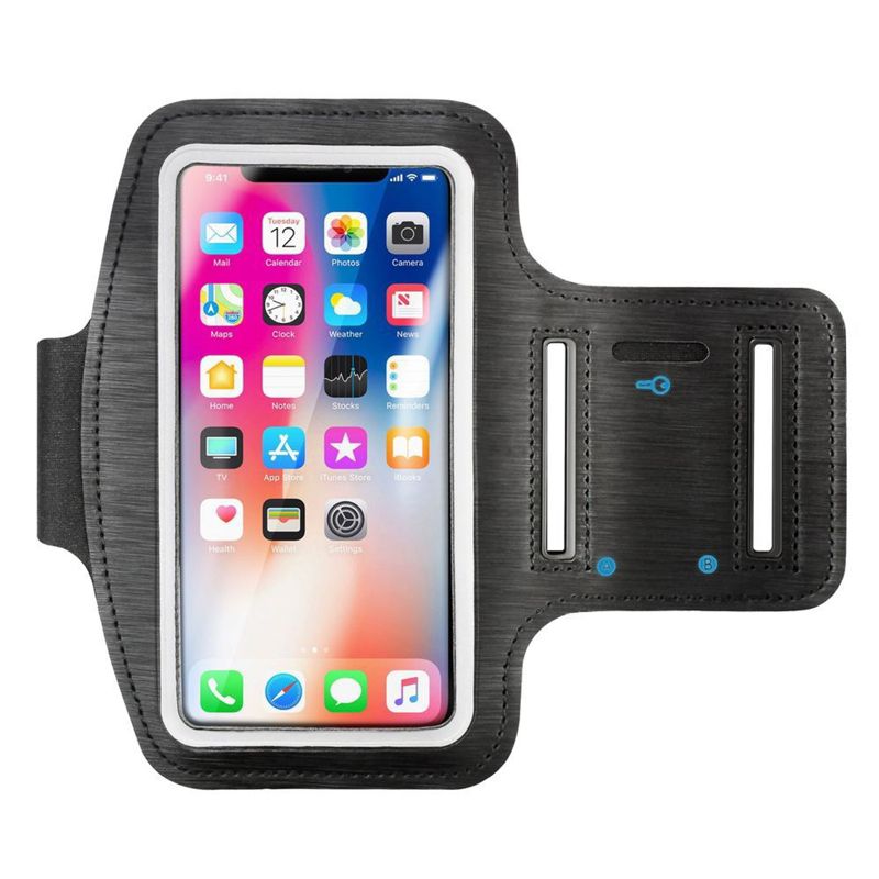 Insten Running Armband Cell Phone Holder for iPhone 15/15 Pro/14/14 Pro/13/13 Pro/12/12 Pro/11/11 Pro/X (up to 6.25"), 1 of 10