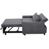 Ridstar Modern Convertible Double Sofa Bed with USB Port For Living Room-Dark Grey - 2 of 4