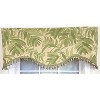 RLF Home 100% Cotton Breeze Cornice  Fully lined Windows Rod Pocket Valance 50" x 17"  Green - 3 of 4