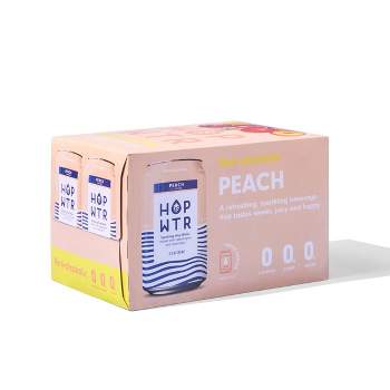 HOP WTR Peach - 6pk/ 12 fl oz Cans