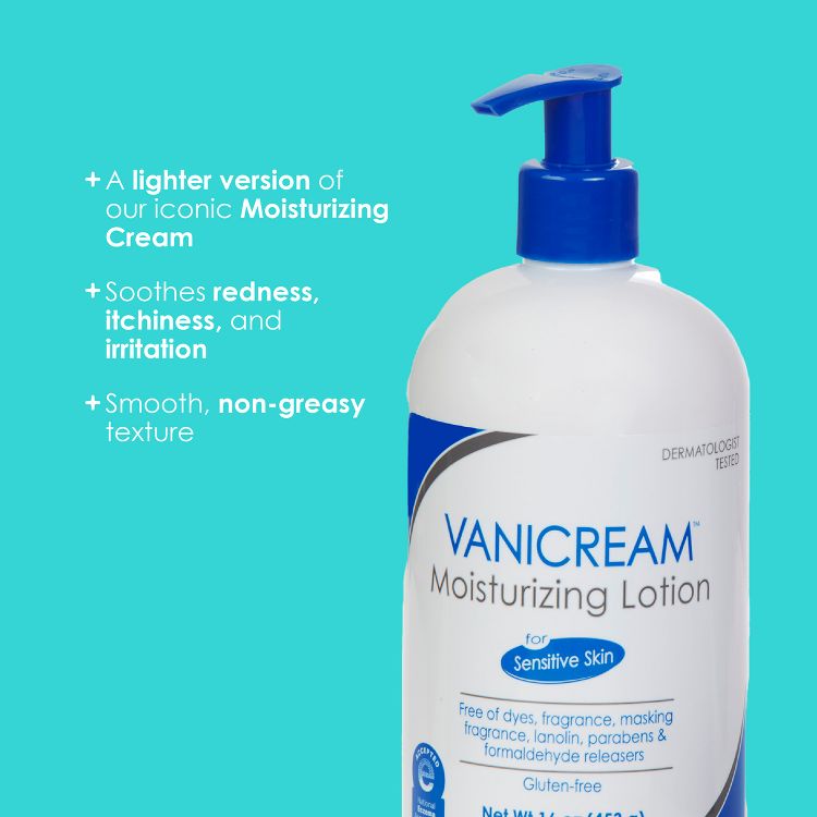 Vanicream Moisturizing Lotion for Sensitive Skin - Unscented - 16oz: Pump Bottle, Hypoallergenic, Vegan, Gluten-Free, 6 of 6