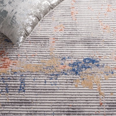 Eternal Charm 4' x 6' Hand-Knotted Gray Wool Blend Area Rug