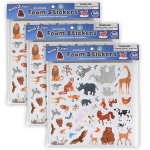 READY 2 LEARN™ Foam Stickers - Animals - 168 Per Pack - 3 Packs - 1 of 4