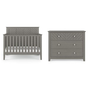 Child Craft Atwood Crib and Dresser Nursery Set, 2-Piece, Includes 4-in-1 Convertible Crib and 3-Drawer Dresser - 1 of 4
